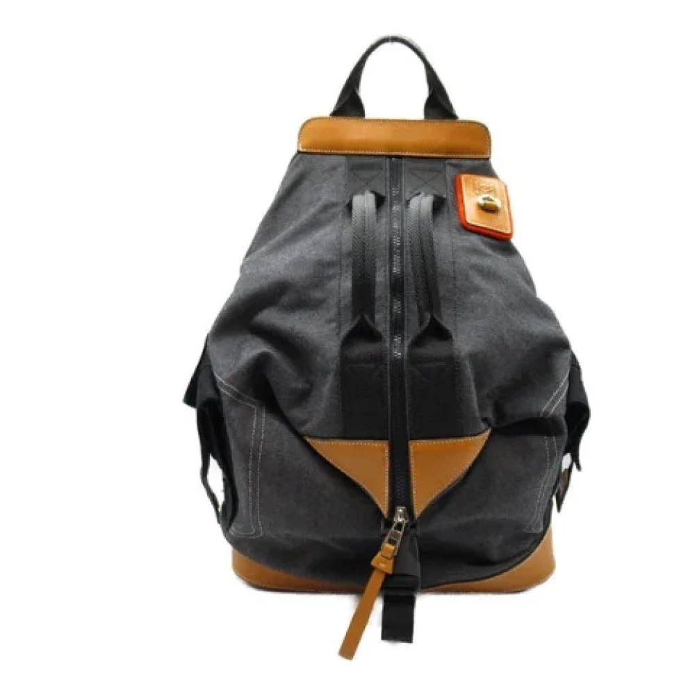 Loewe Pre-owned Canvas backpacks Black Dames