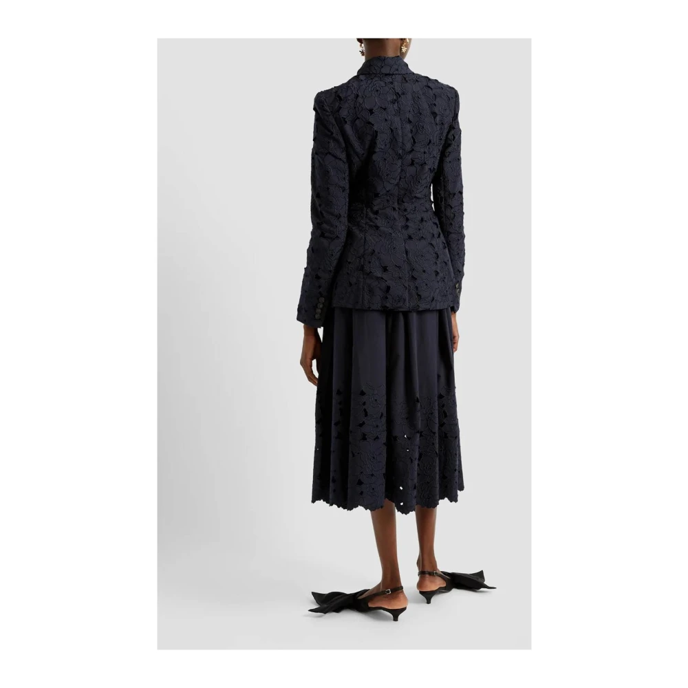 Erdem Blauwe Bloemen Plooirok Blue Dames