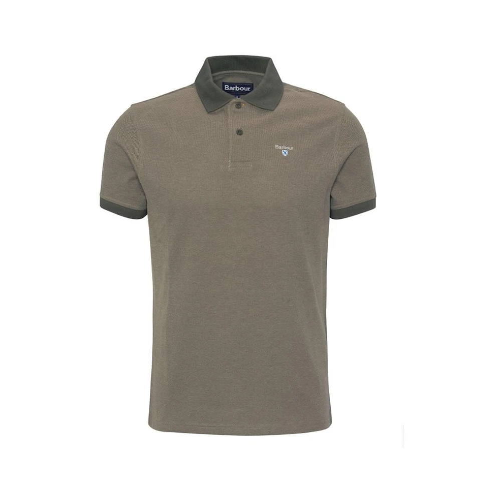 Barbour Groene Katoenen Polo Green Heren