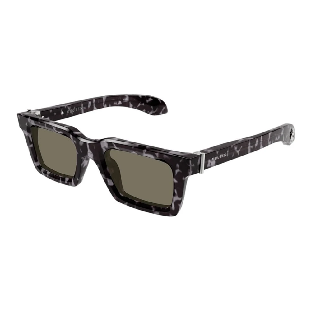 Alexander Mcqueen Men's Brown Sunglasses, 50 Mm, Rectangle Sunglasses