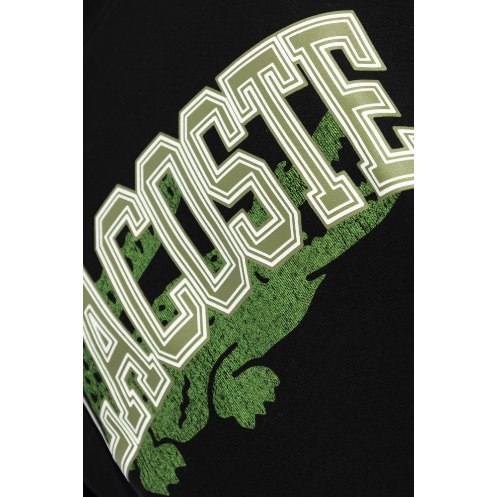Lacoste Sweatshirt met logo Black Heren