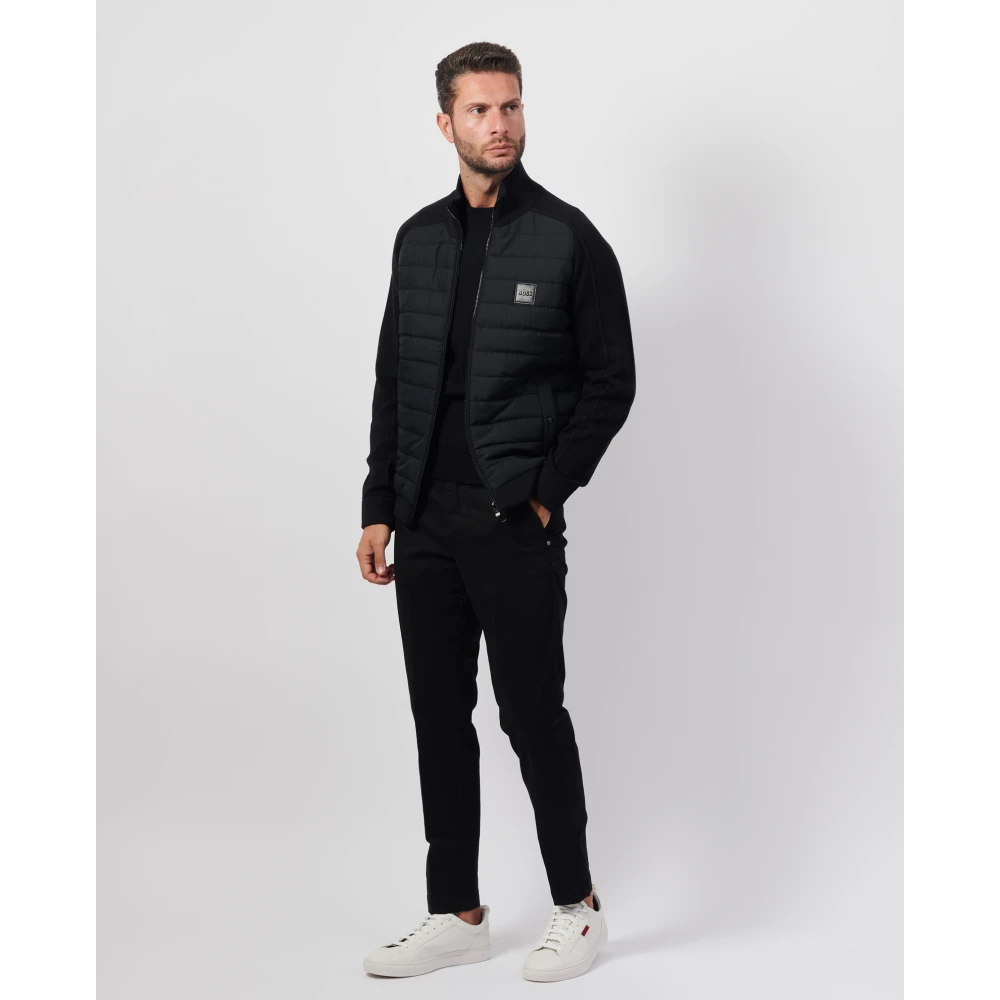 Hugo Boss Gewatteerde Herenjas Zwart Black Heren
