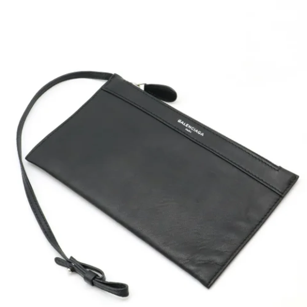 Balenciaga Vintage Pre-owned Leather handbags Black Dames