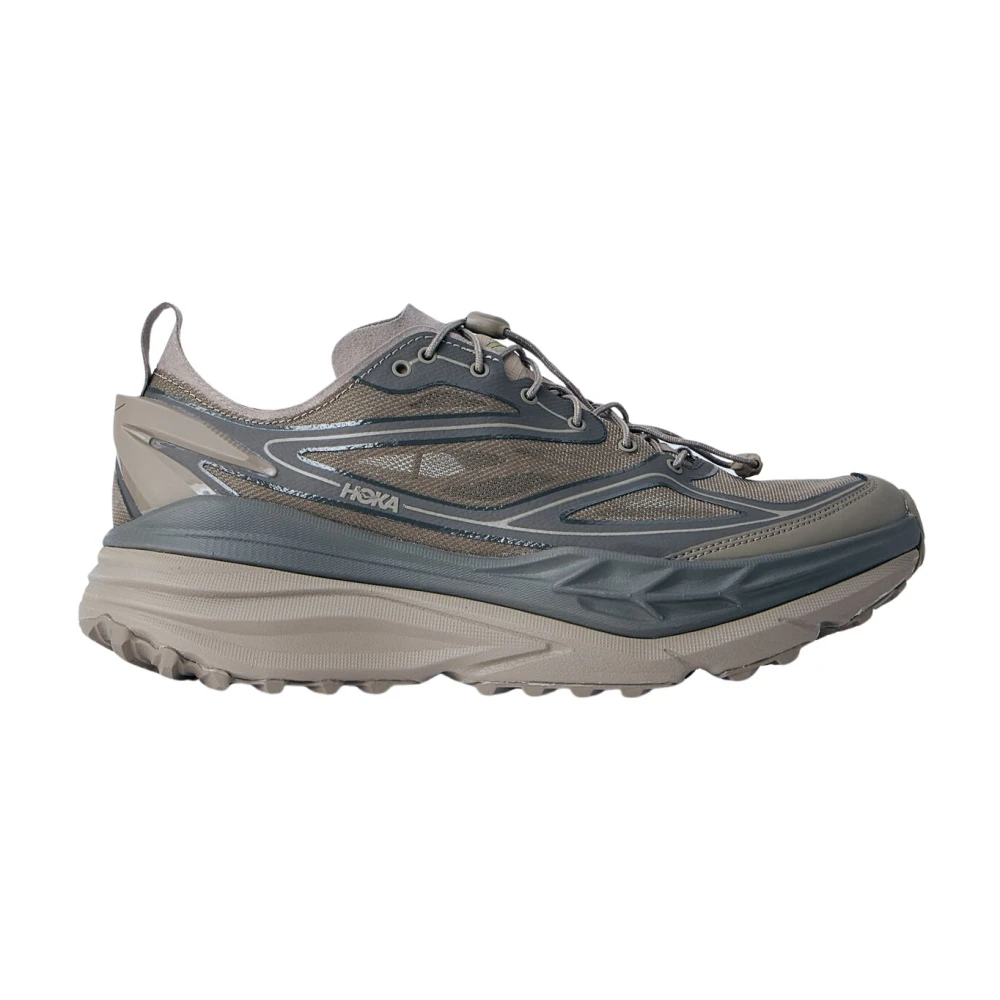 Hoka One One Gray Running Shoes, Female, 8 Uk, Stinson One7 Trainers