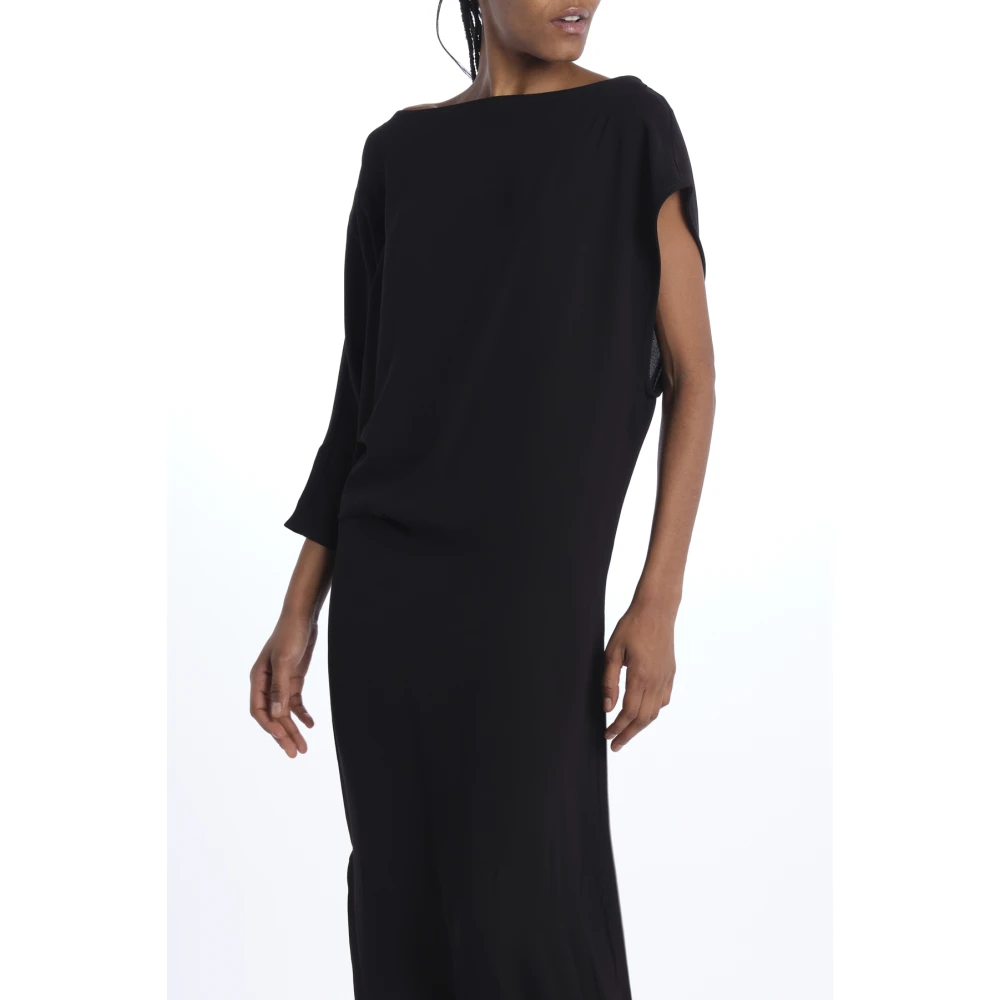 Birgitte Herskind Zwarte Asymmetrische Jazz Jurk Black Dames