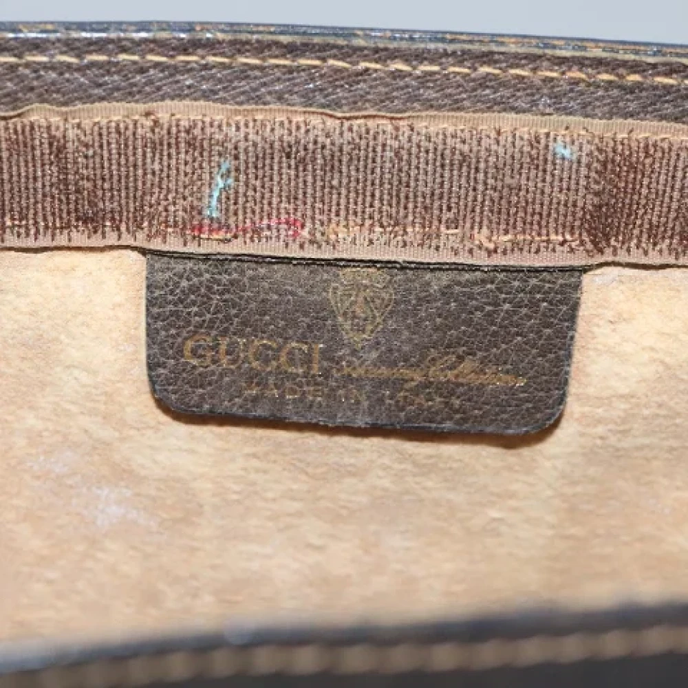 Gucci Vintage Pre-owned Canvas clutches Beige Dames