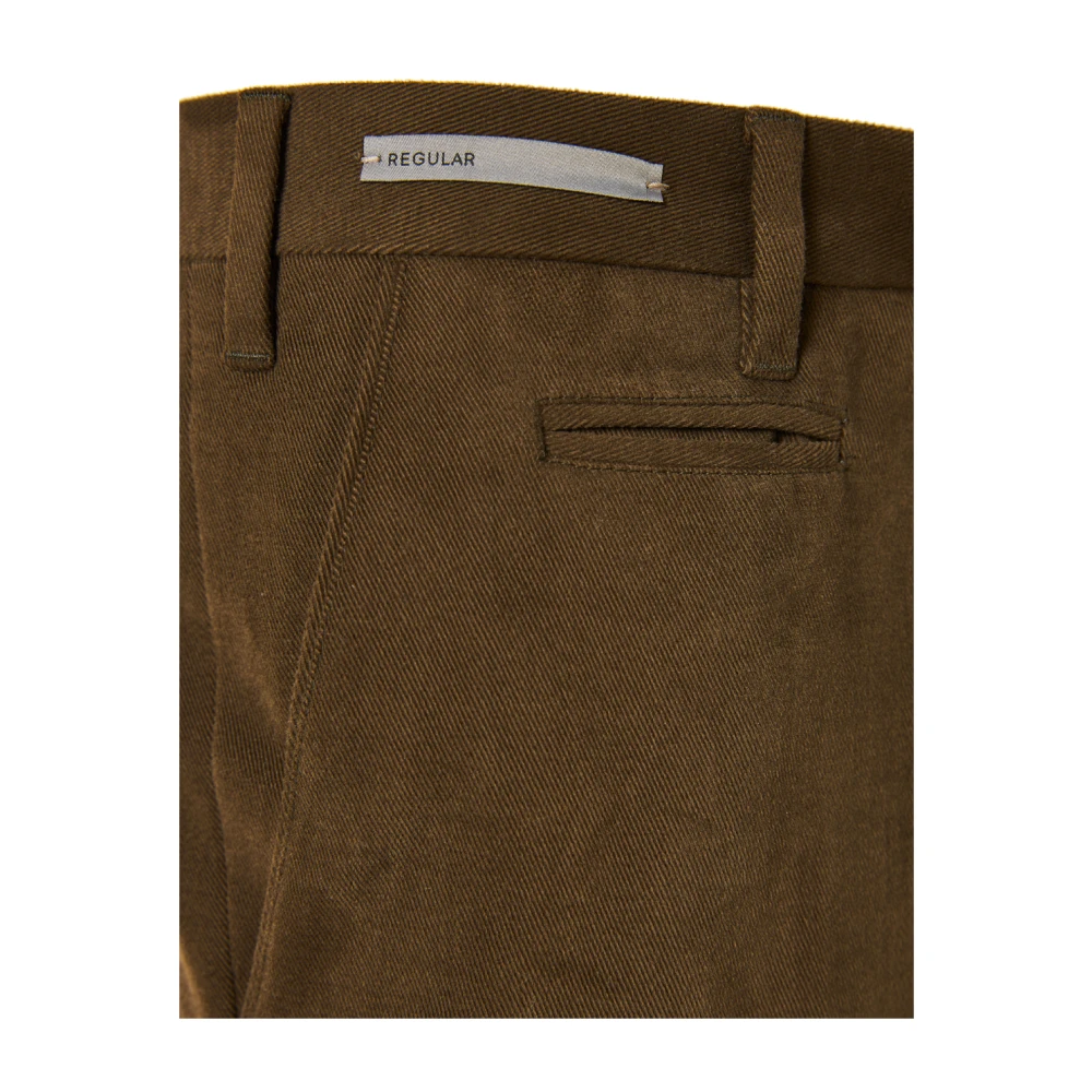 Corneliani Stretchkatoenen broek met zakken Green Heren