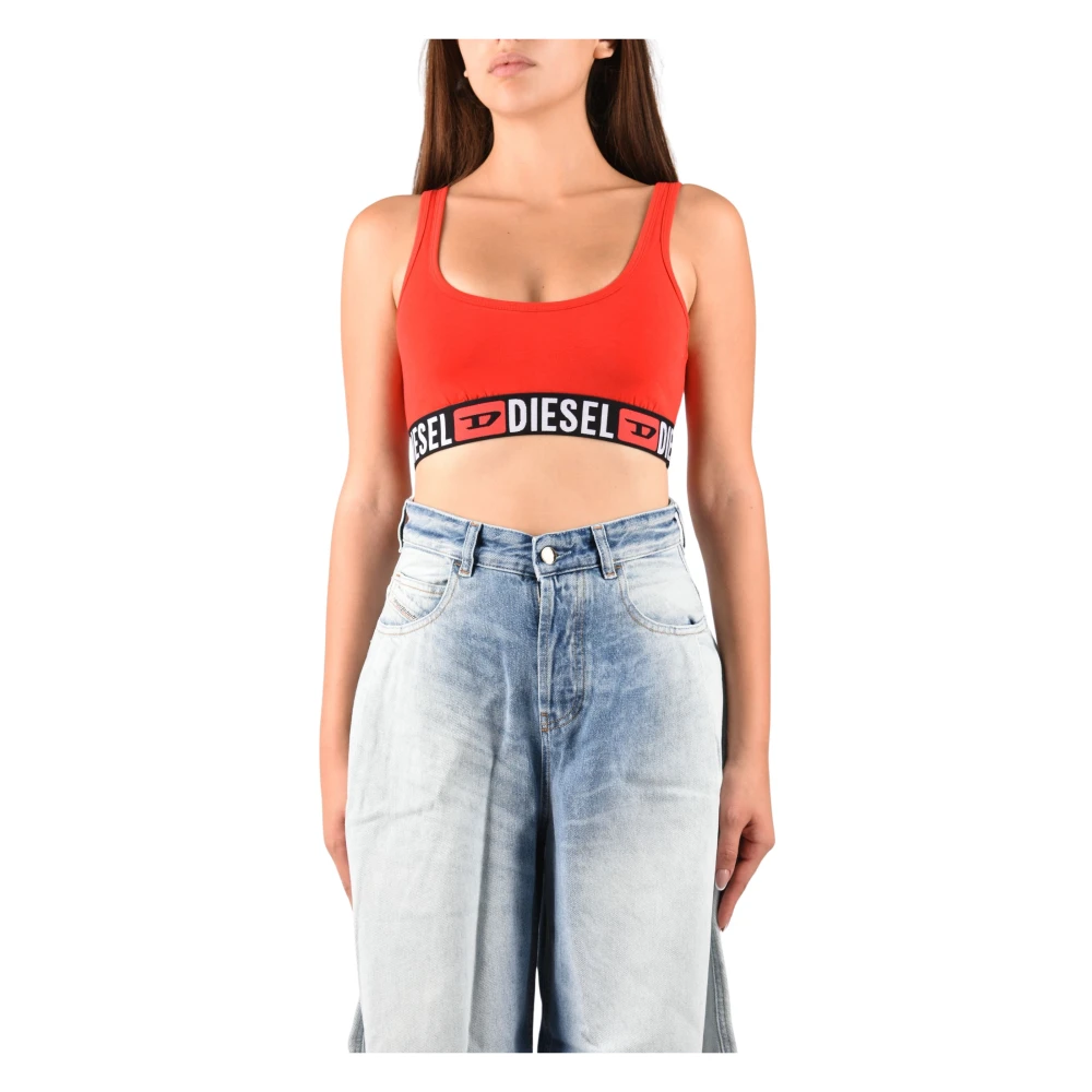 Diesel Donna Rosso - Bralette Ufsb-Oriba - Tops - Xs