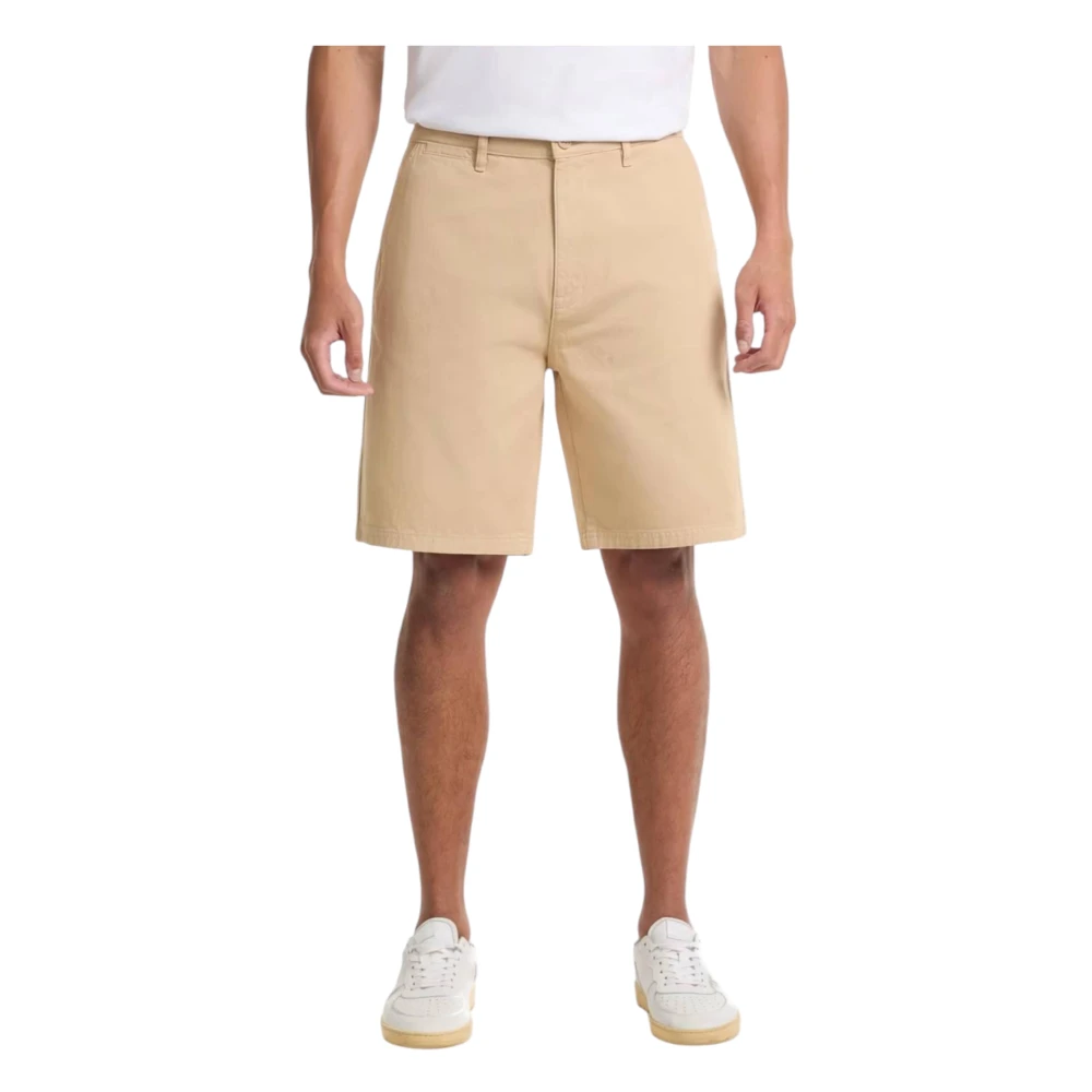 Guess Men's Beige Twill Chino Shorts