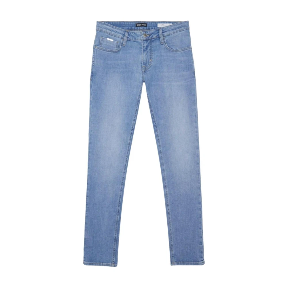 Antony Morato Zwarte Slim Fit Denim Jeans Blue Heren