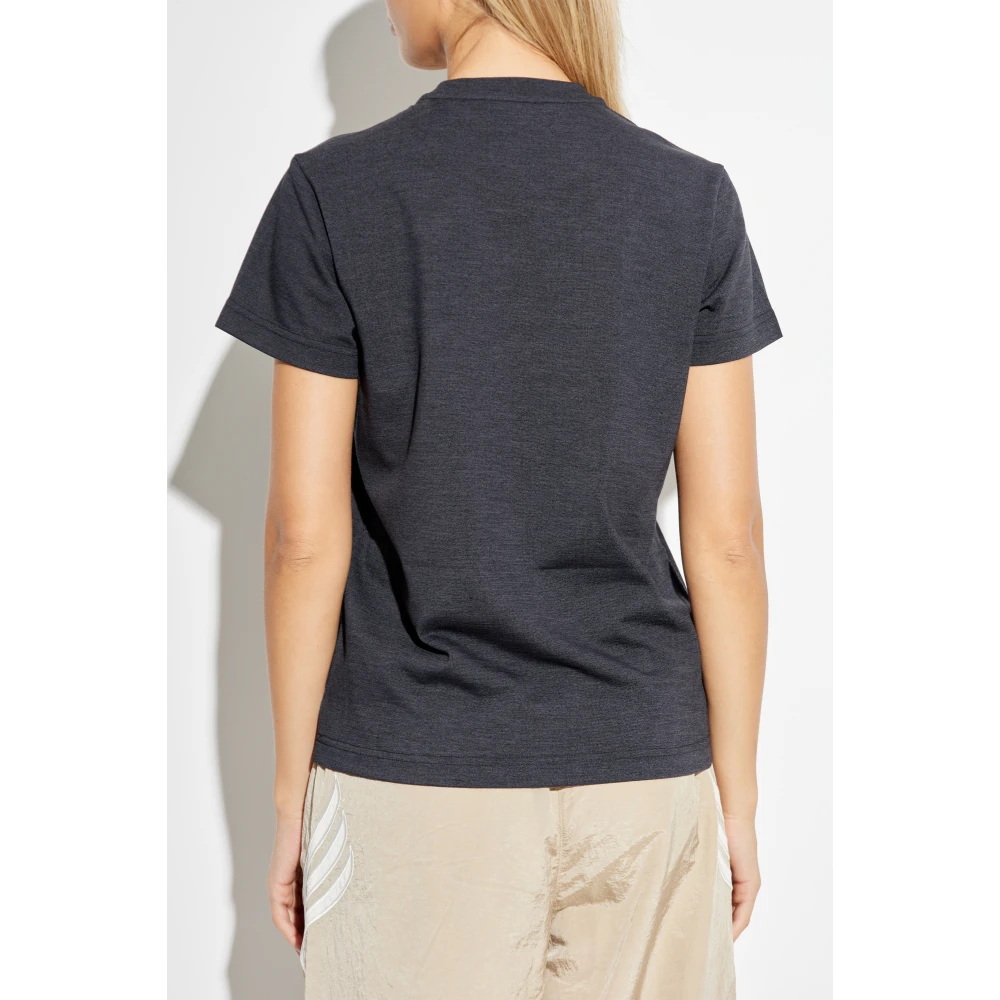 Y-3 T-shirt met logo Black Dames