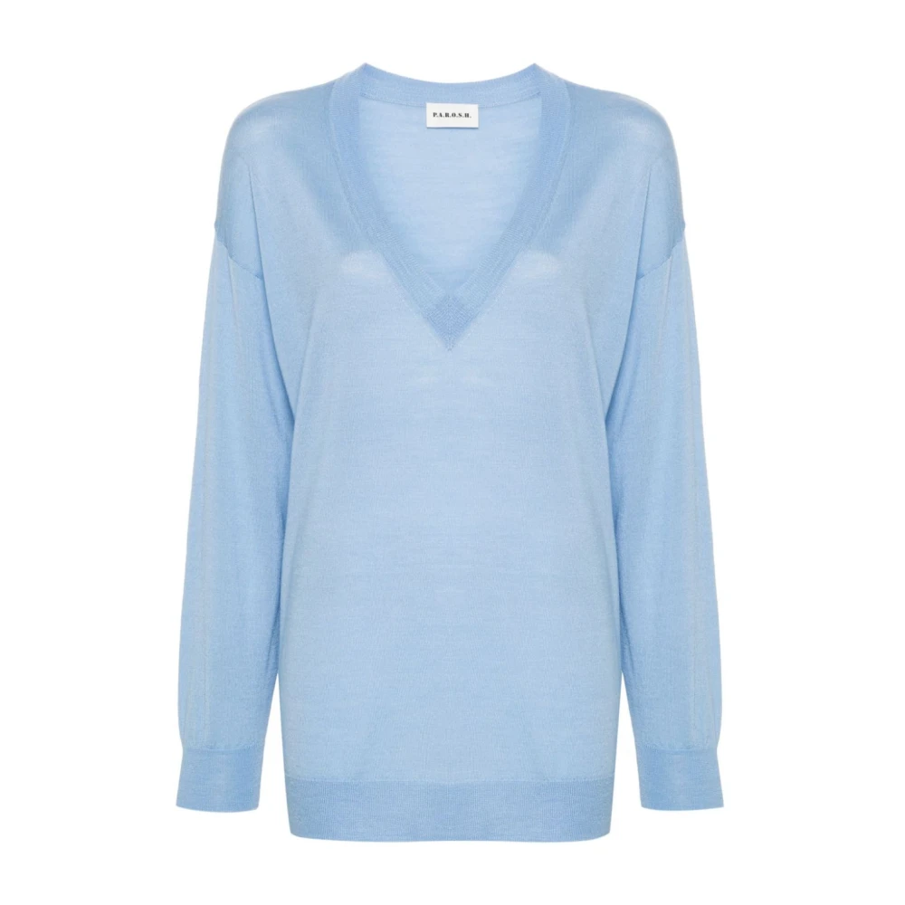 P.a.r.o.s.h. 078 Azzurro Polvere Sweater Blue Dames