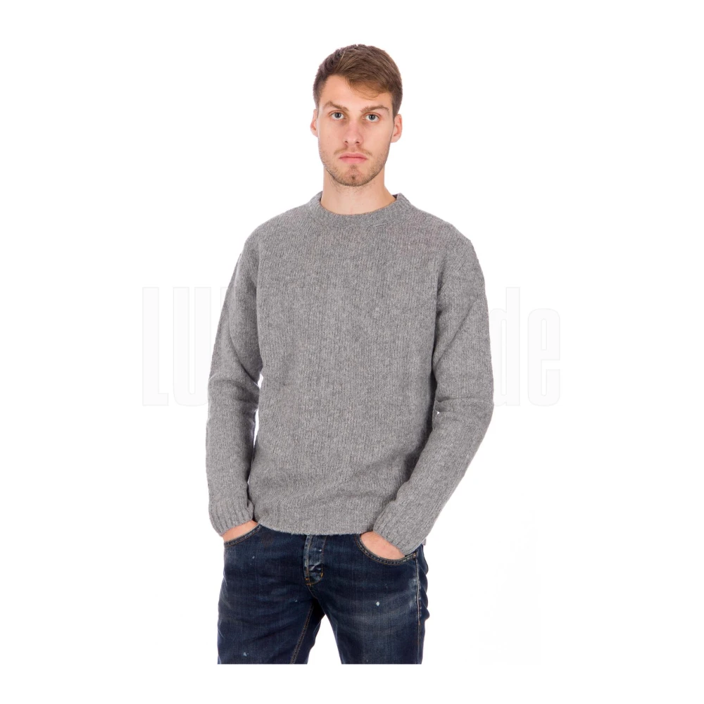 Daniele Fiesoli Stijlvolle Hals Trui Gray Heren