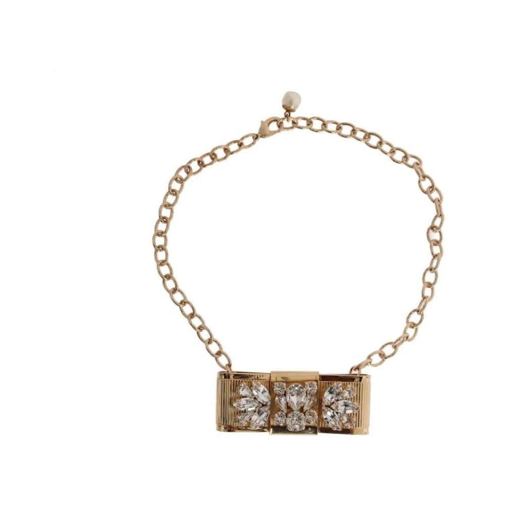 Dolce & Gabbana Vrouw Geel Accessoires Dames, One Size, Gouden Messing Modeaccessoire