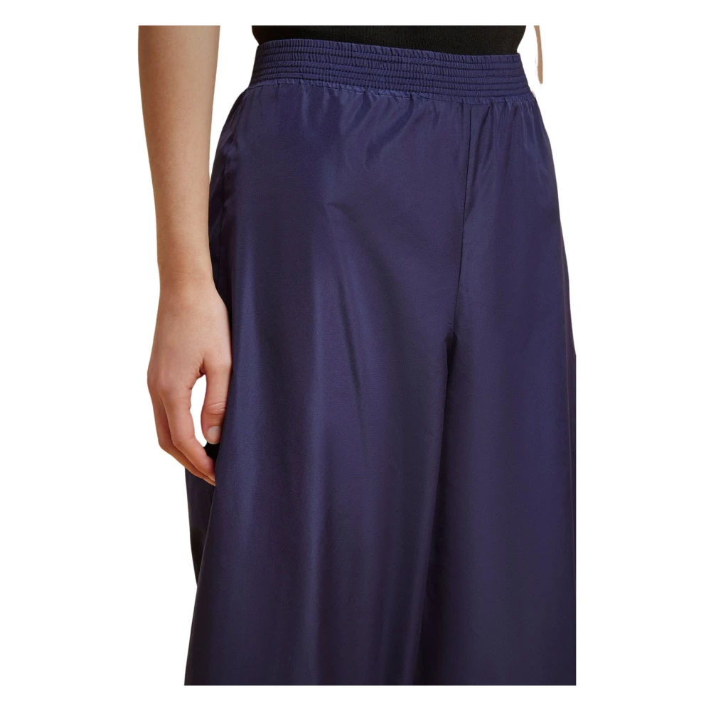 Liviana Conti Cropped Trousers Blue Dames