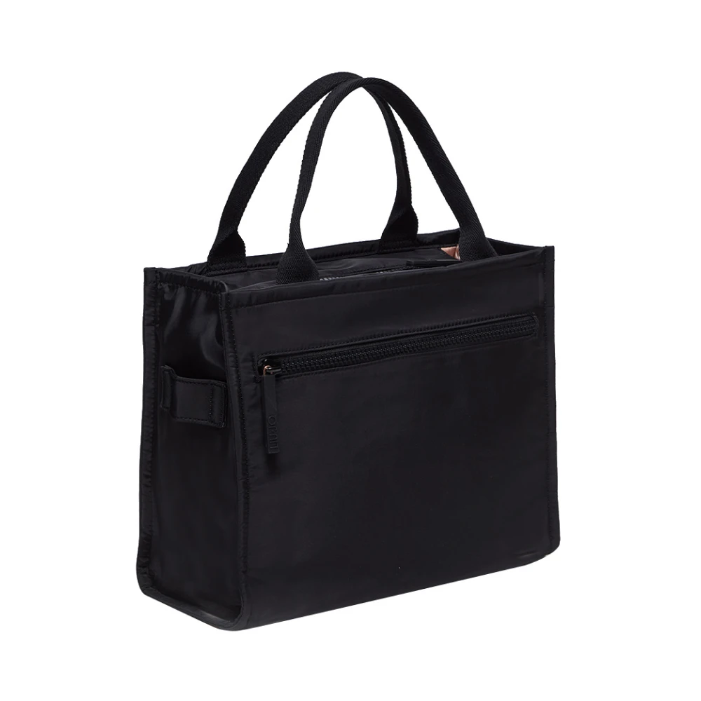Liu Jo Zwarte handtas met gouden details Black Dames