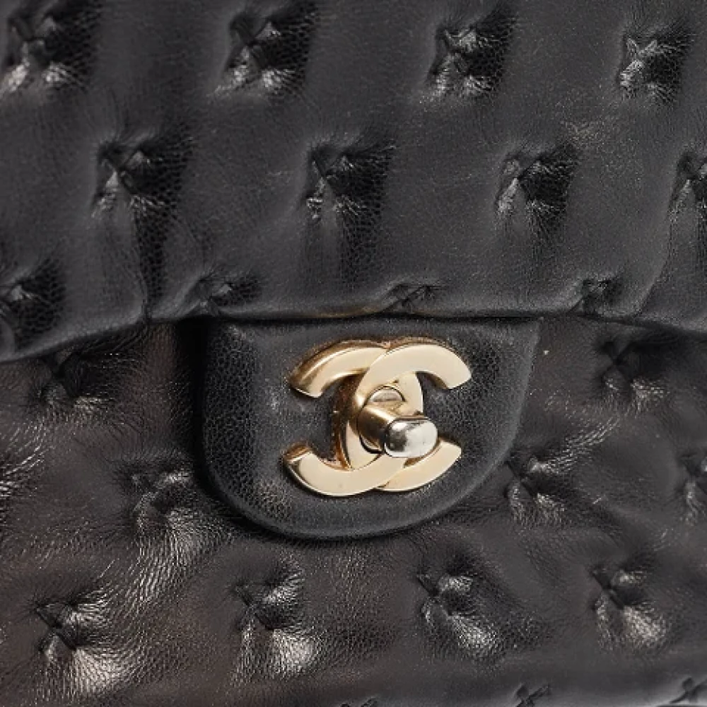 Chanel Vintage Pre-owned Leather handbags Black Dames