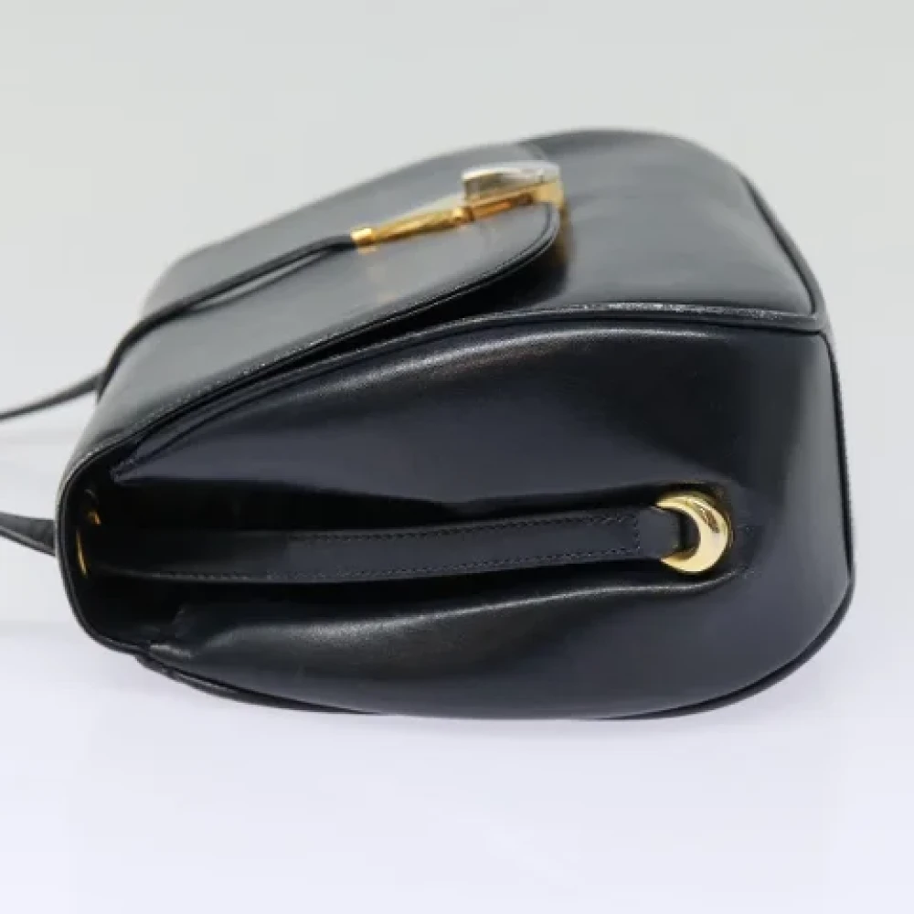 Gucci Vintage Pre-owned Leather shoulder-bags Blue Dames