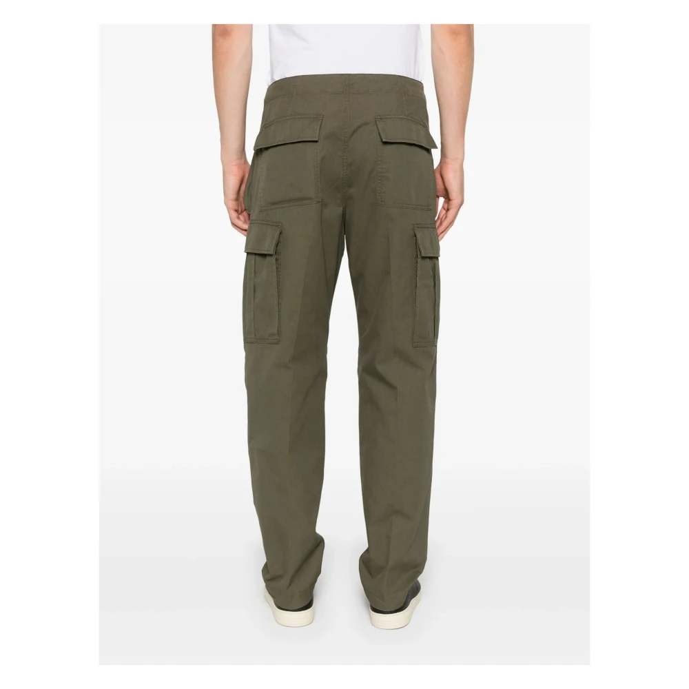 Tom Ford Cargo Broek in Enzym Katoen Twill Green Heren
