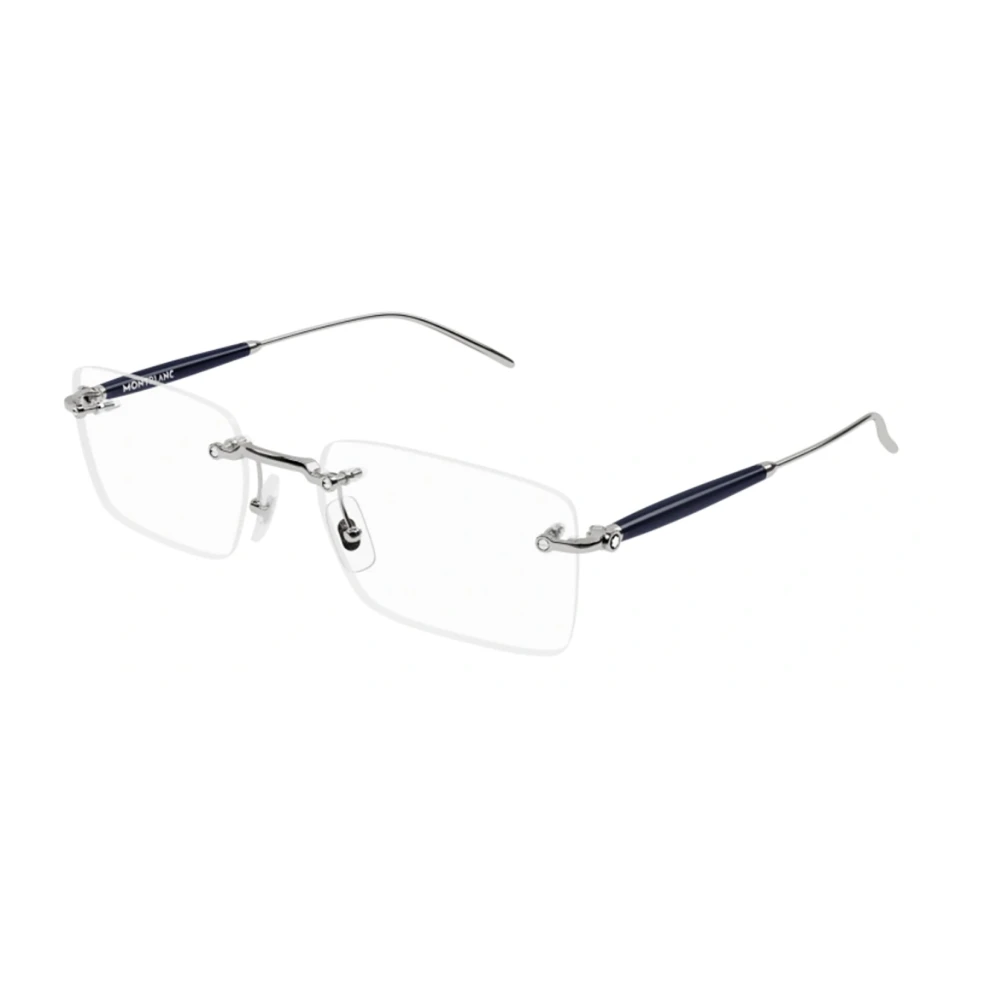 Montblanc Men's Gray Metallic Optical Frames Stylish Design
