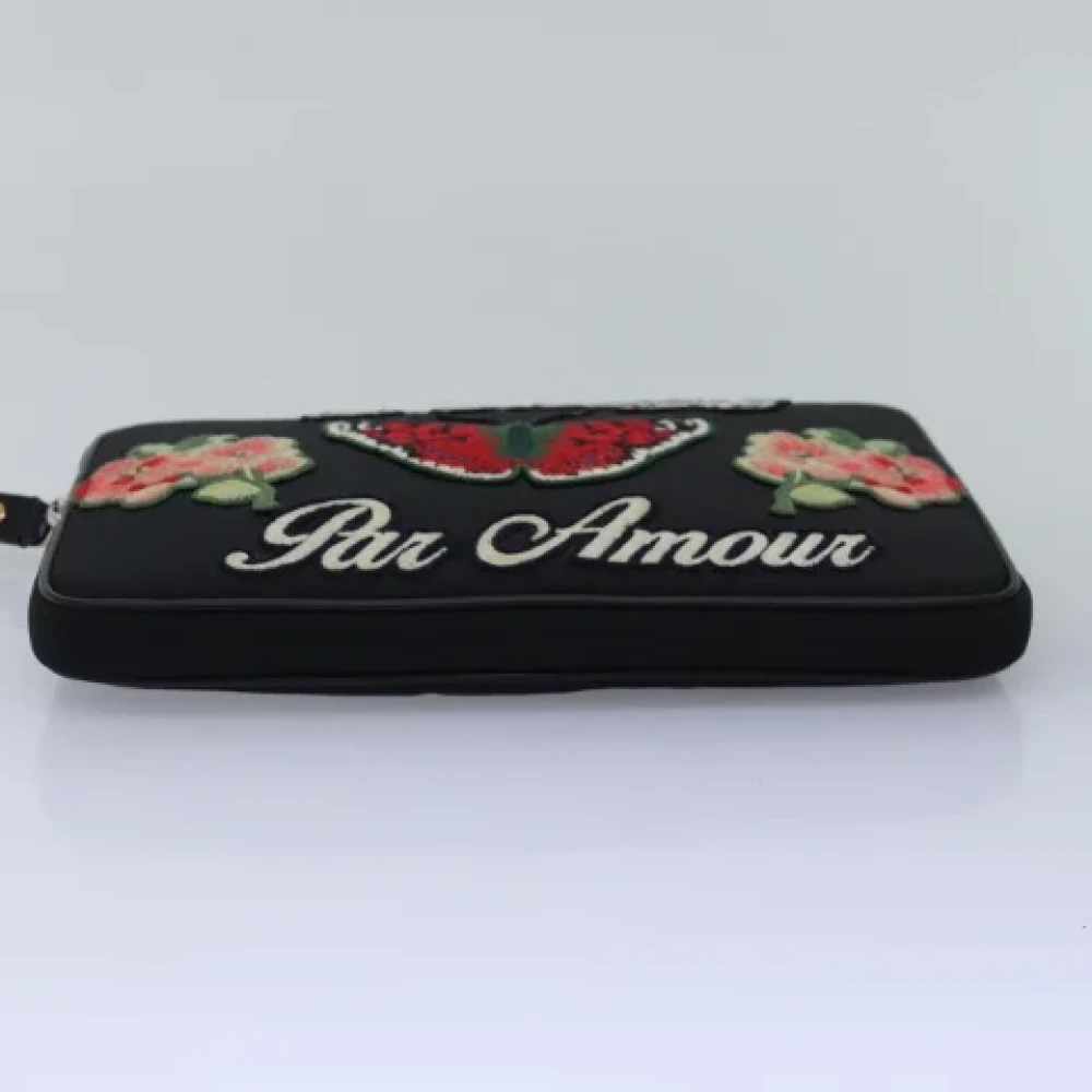 Gucci Vintage Pre-owned Canvas clutches Black Dames