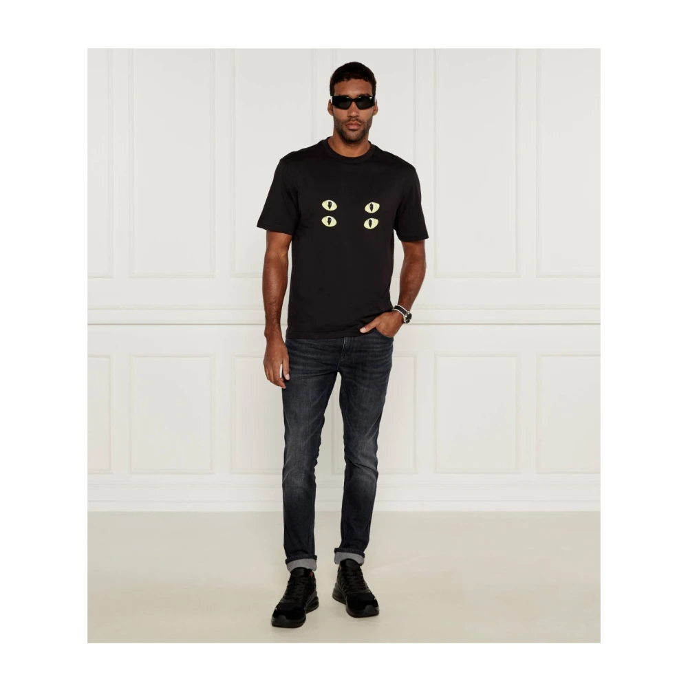Hugo Boss Donker Denim Slim Stretch Jeans Gray Heren