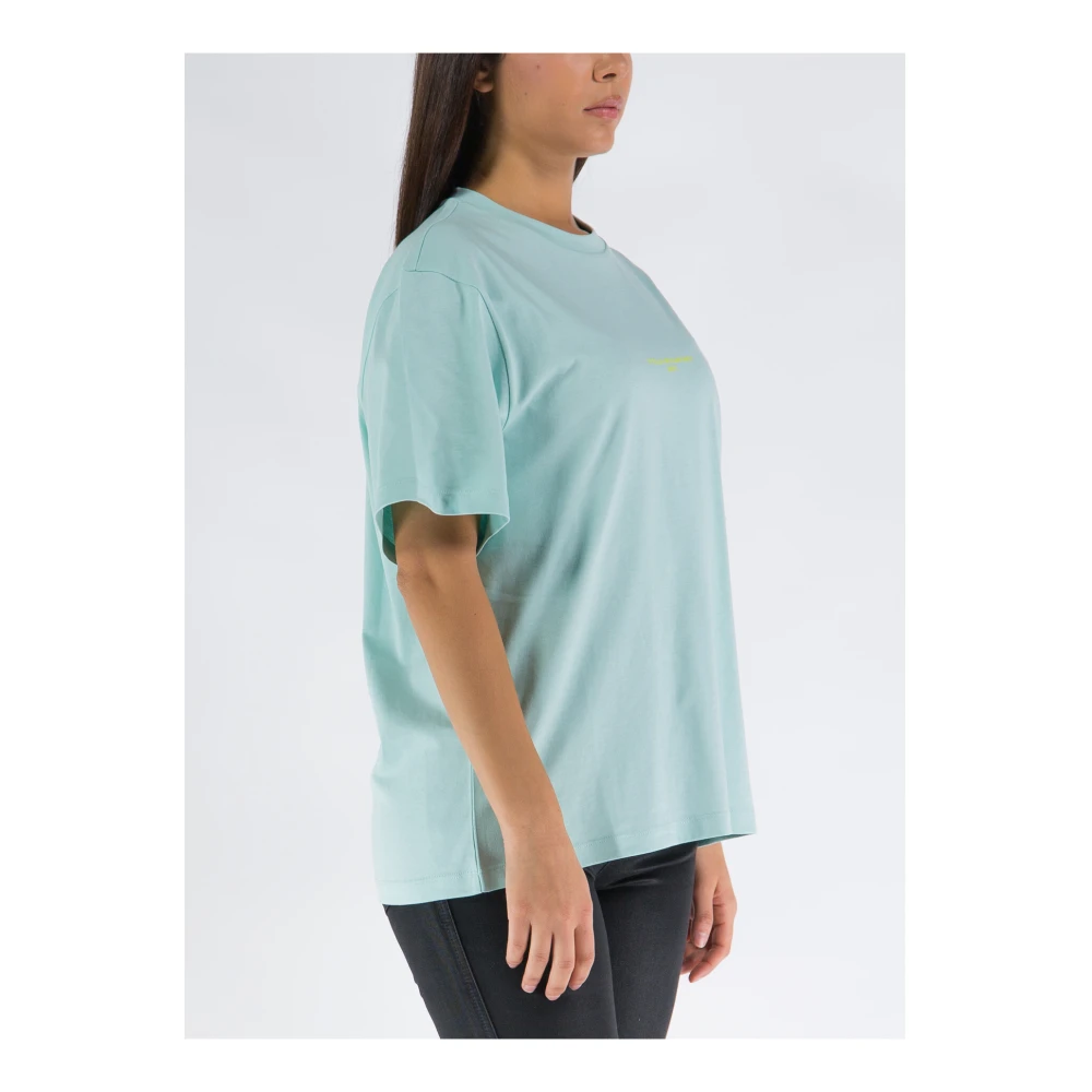 Stella Mccartney Katoenen T-shirt met korte mouwen voor dames Green Dames