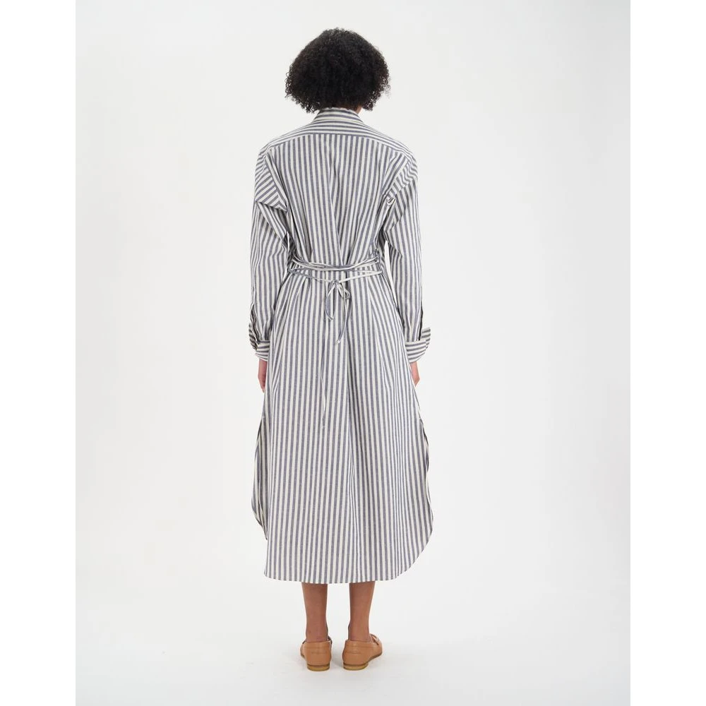 Ines De La Fressange Paris Douglas katoenen jurk Blue Dames