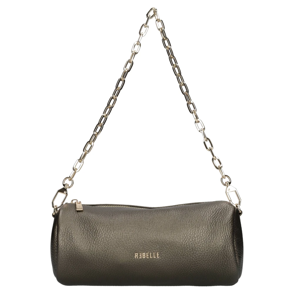 Rebelle Damen Grau Lou Bondage Lederhandtasche
