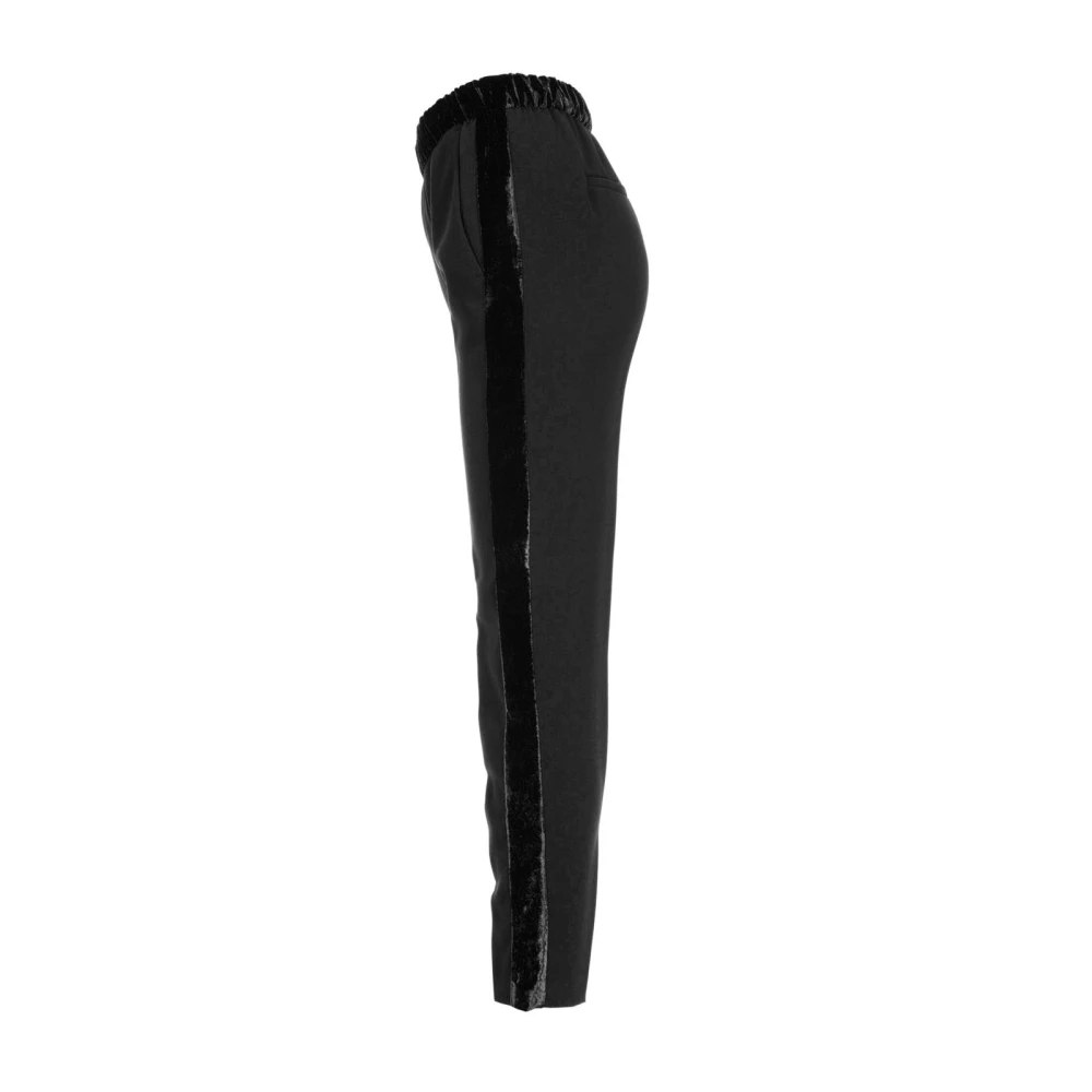pinko Crepe Broek Black Dames