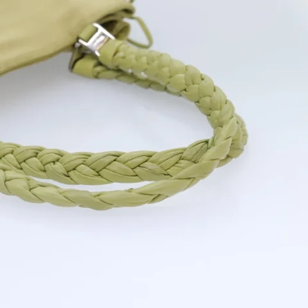 Salvatore Ferragamo Pre-owned Canvas handbags Green Dames