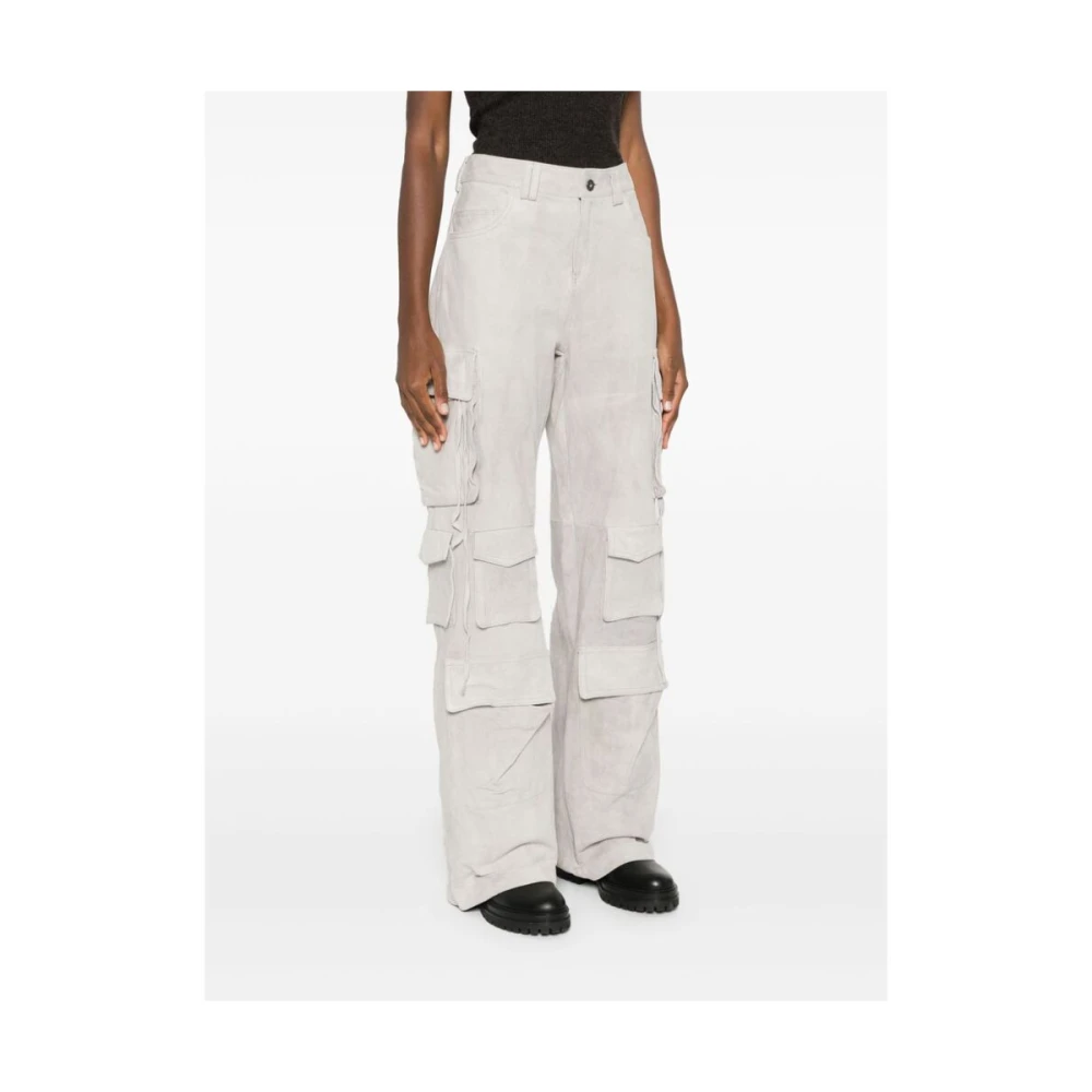 Salvatore Santoro Grijze Suède Cargo Broek Gray Dames