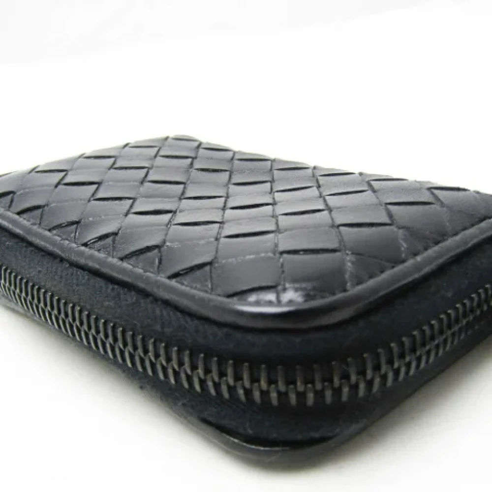 Bottega Veneta Vintage Pre-owned Leather wallets Black Dames