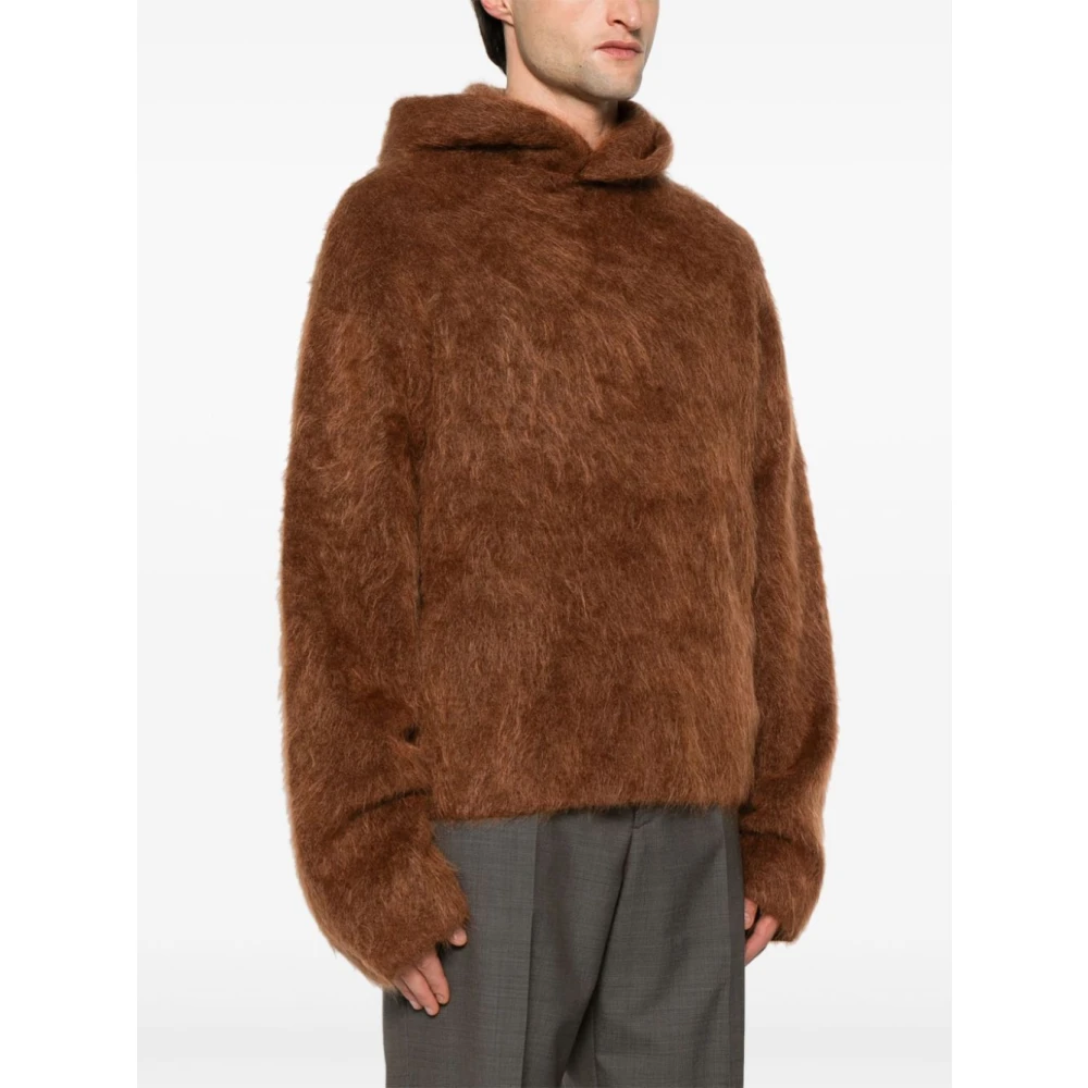 Séfr Bruine Ahti Hoodie Alpaca Wolmix Brown Heren