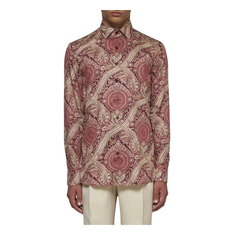 ETRO Stijlvolle Overhemden Collectie Red Heren