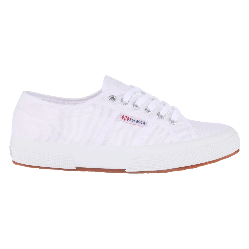 Superga Men's White Classic Canvas Lace-Up Trainers