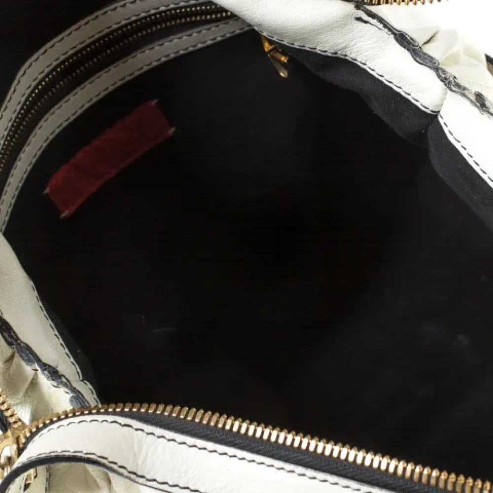 Valentino Vintage Pre-owned Leather totes White Dames