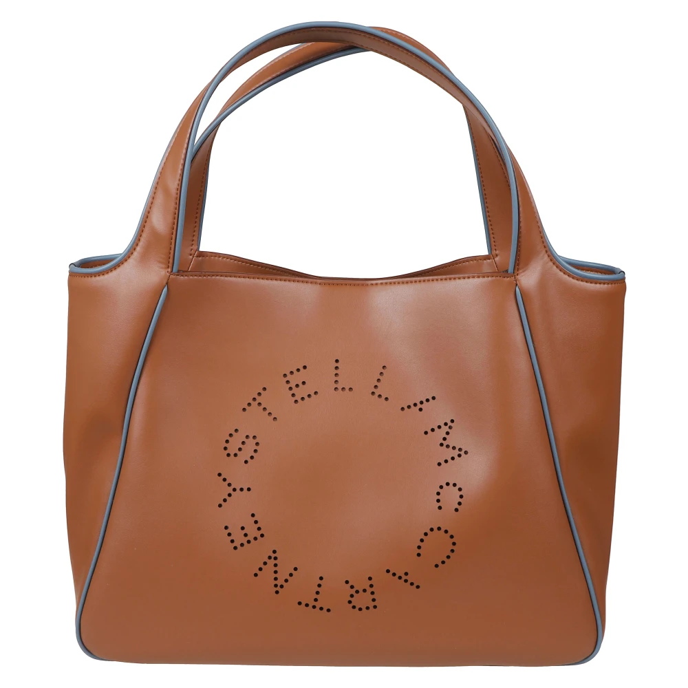 Stella Mccartney Women's Brown Logo Tote Bag - Handbags - One Size - Bags