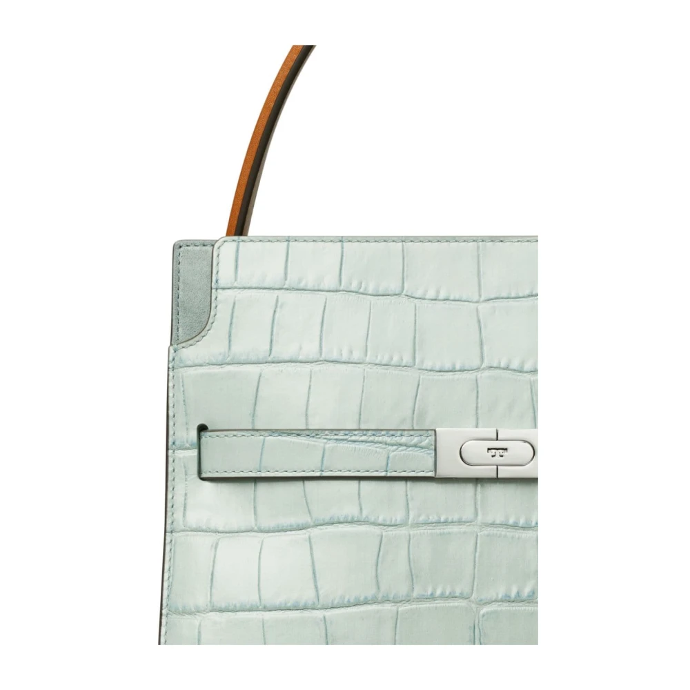 TORY BURCH Heldere Blauwe Leren Schoudertas Blue Dames