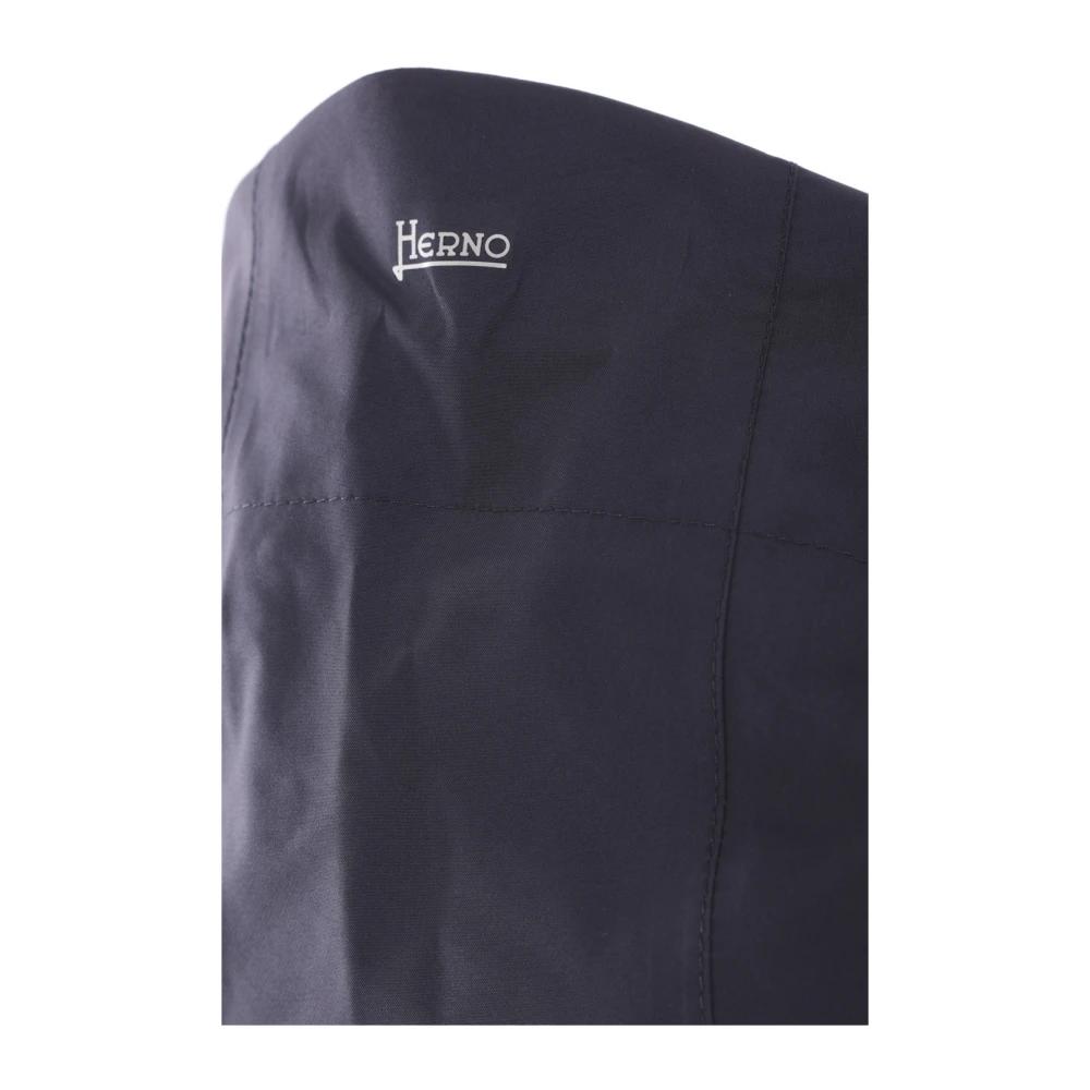 Herno Blauwe Windbreaker Jas met Gore-Tex Blue Heren