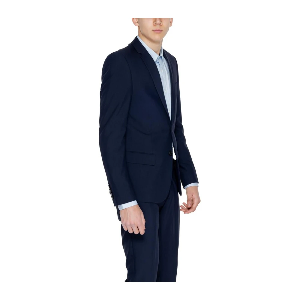 Antony Morato Blauw Polyester Pak Jas Collectie Blue Heren
