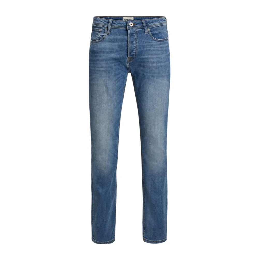 Jack And Jones Men's Blue Tim 781 Slim Straight Jeans - Denim - 32W X 32L - Image 3