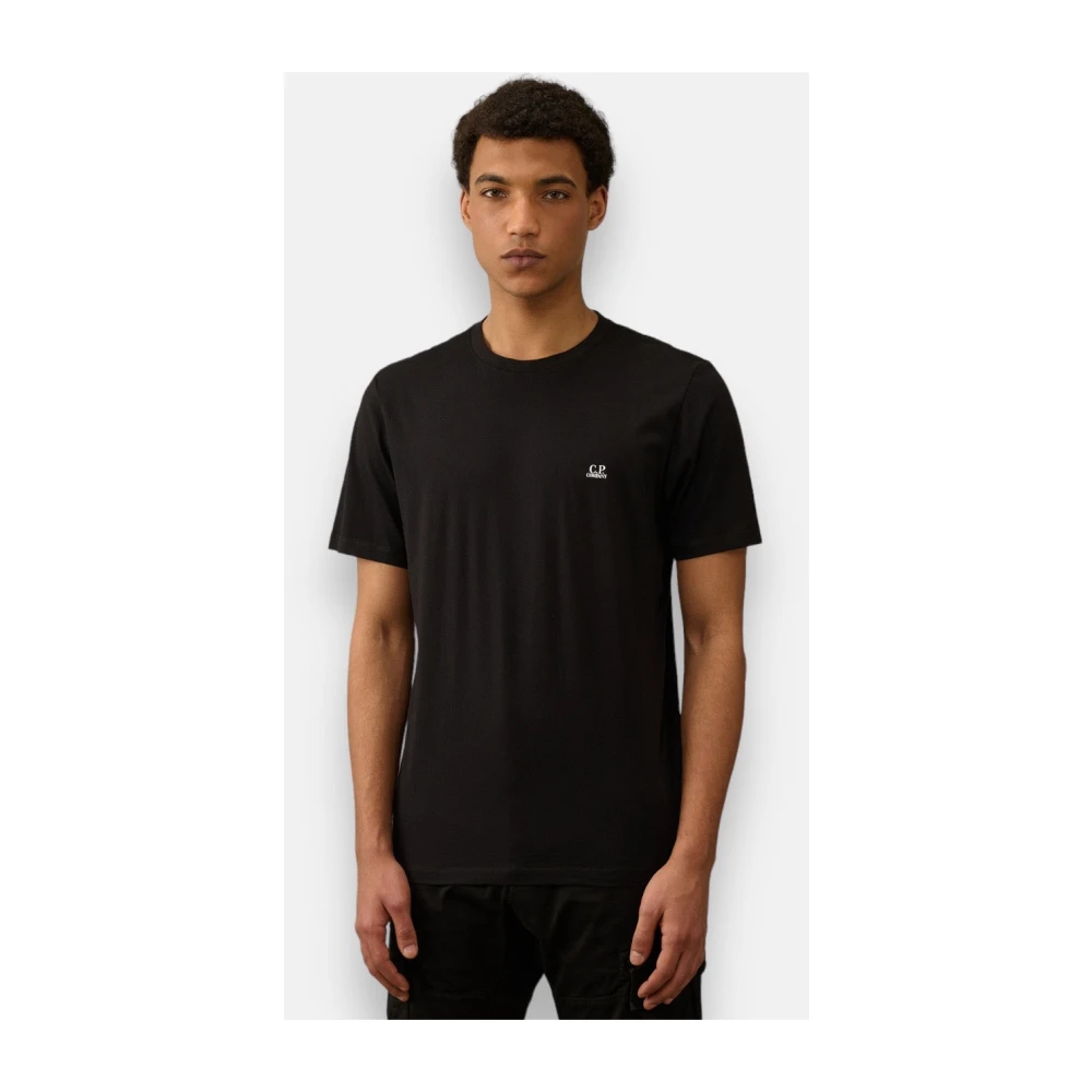 C.P. Company Goggle Hood Grafisch T-shirt Black Heren