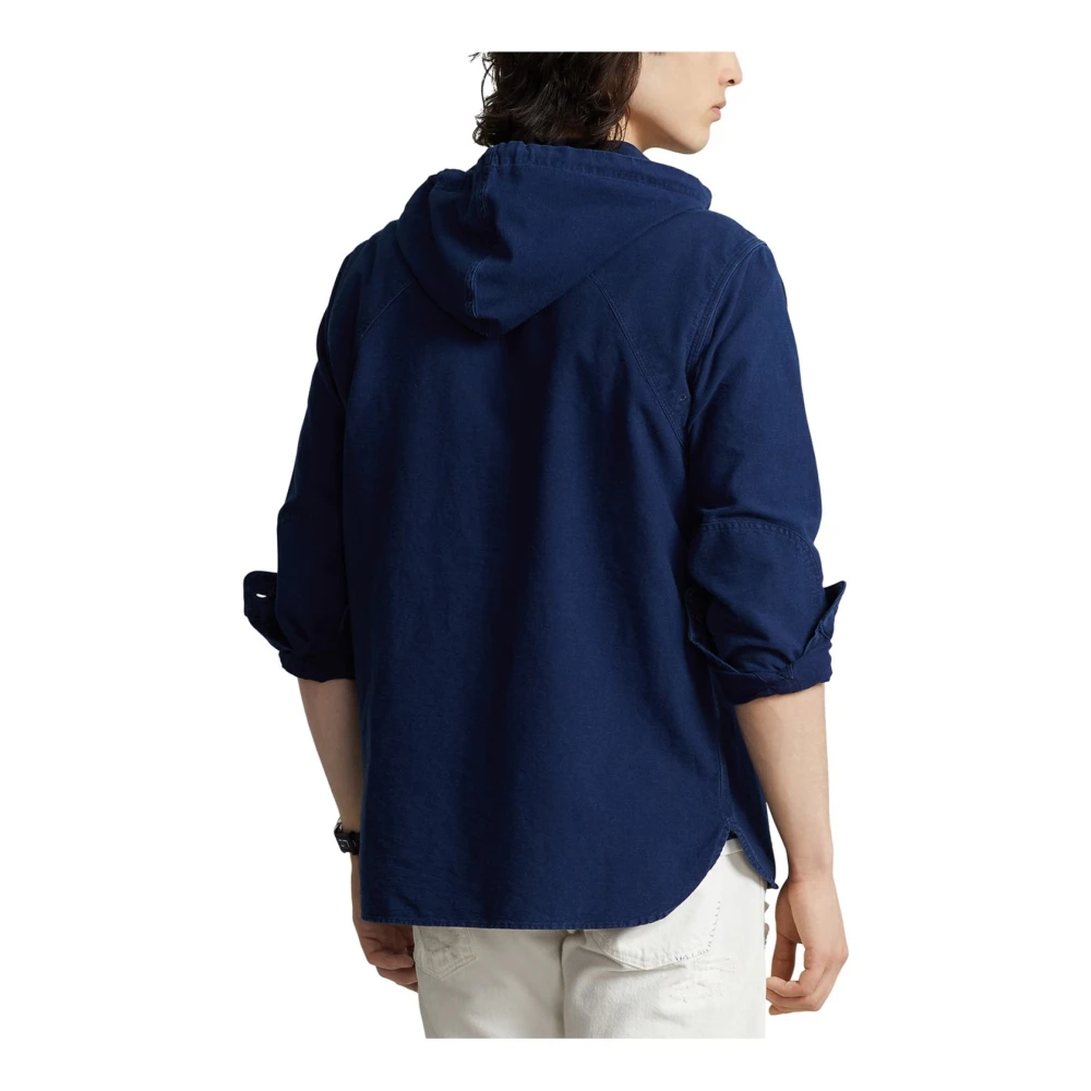 Ralph Lauren Klassieke pasvorm Oxford werkschirt jas Blue Heren
