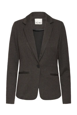 Jacquard Herringbone Jacka Svart
