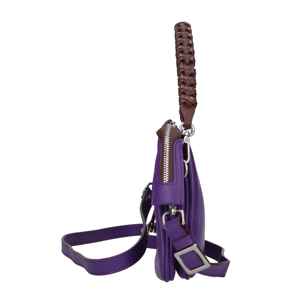 Gianni Chiarini Leren Handtas Purple Dames