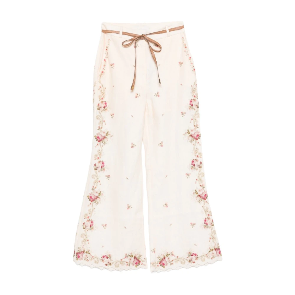 Zimmermann , Wide Trousers, Female, Multicolor, S, Wide Trousers