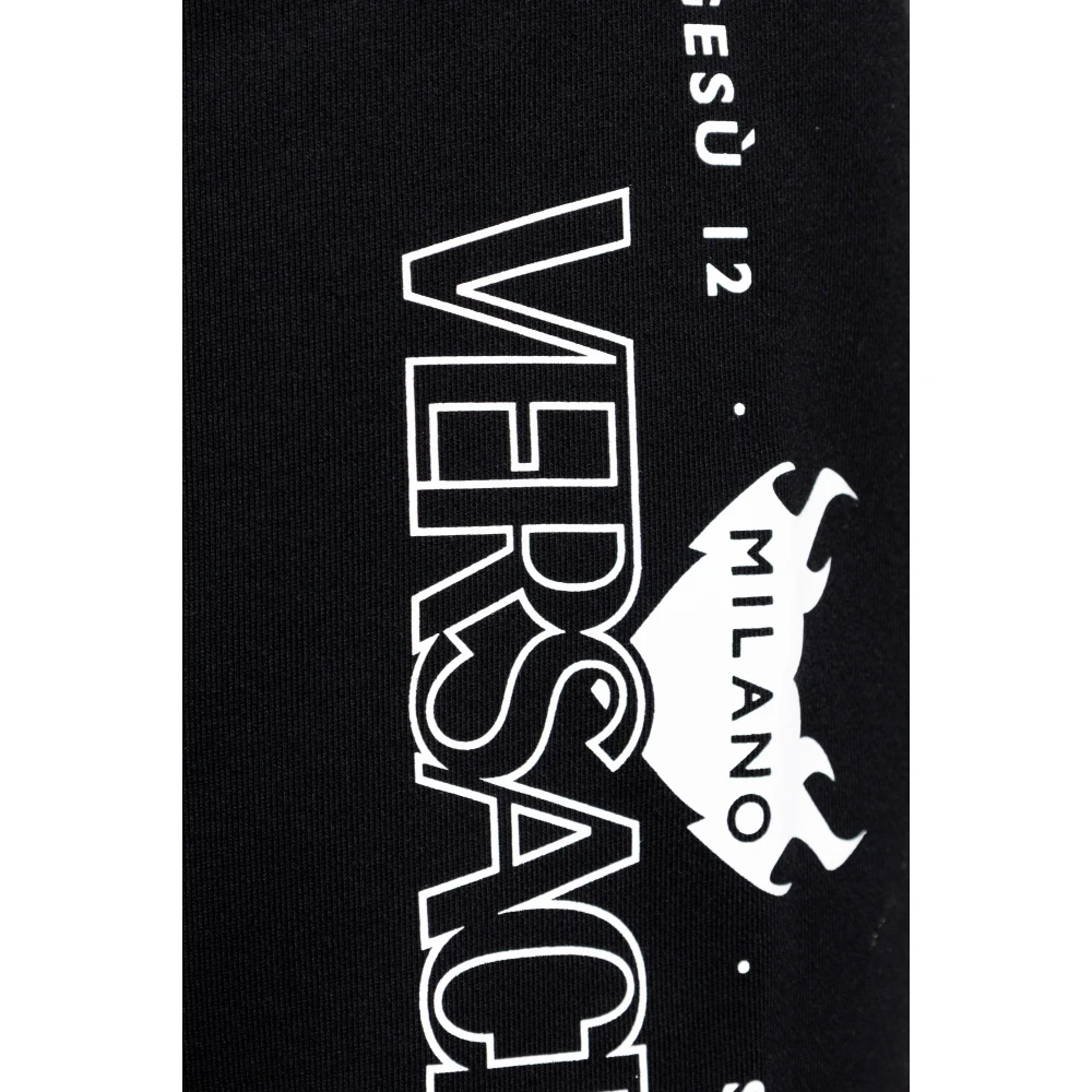 Versace Sweatpants met logo Black Heren