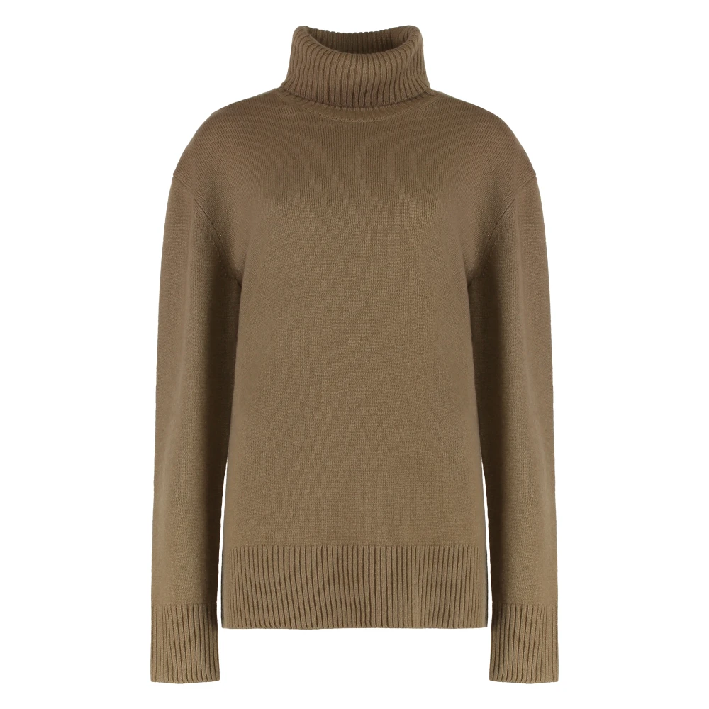 Totême Women's Brown Cashmere Turtleneck Pullover