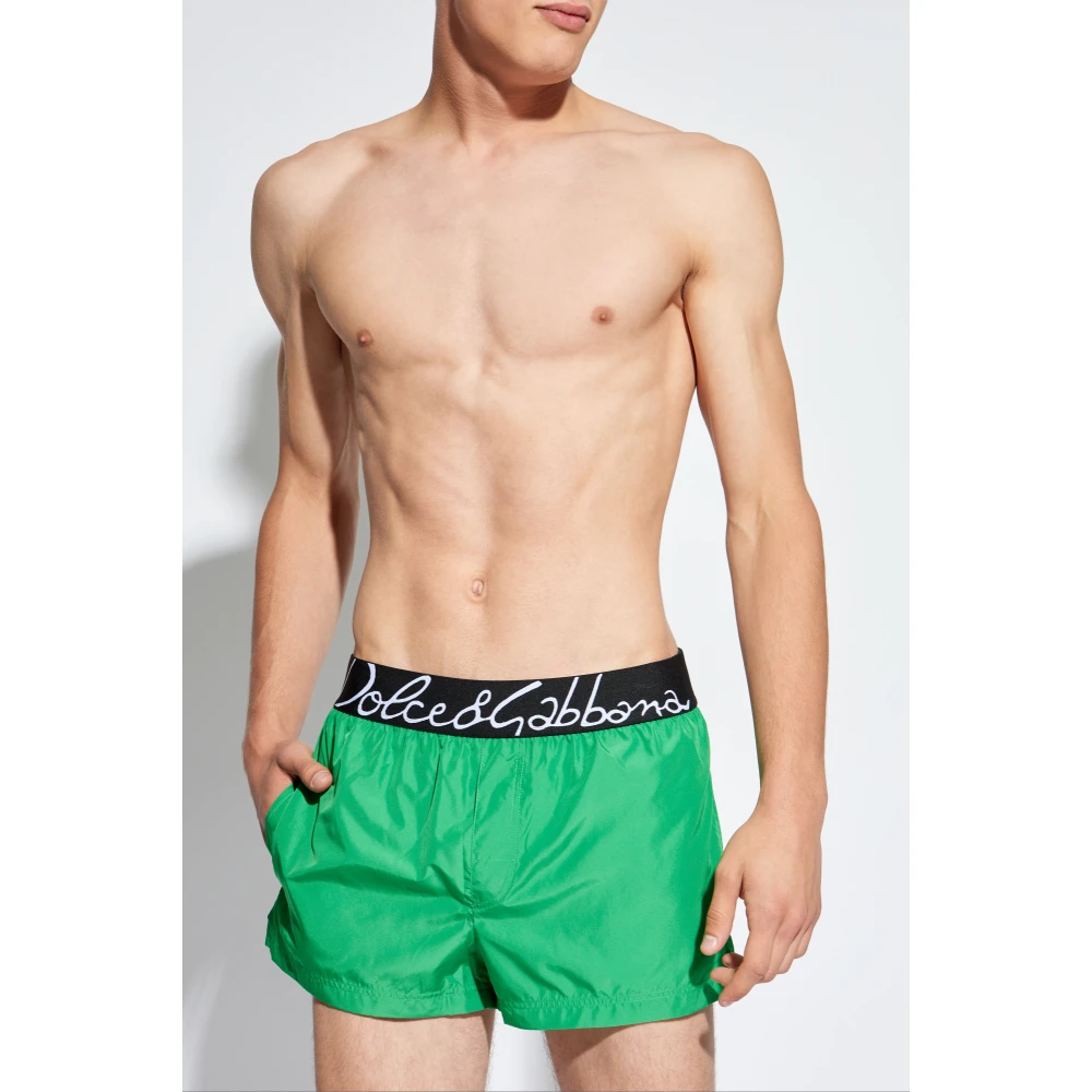 Dolce & Gabbana Zwembroek Green Heren